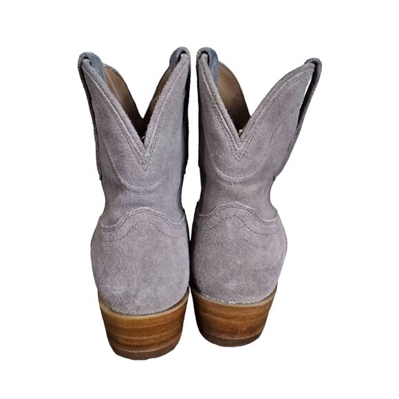 Tecovas Gray Suede Ankle Boots - Picture 3 of 14